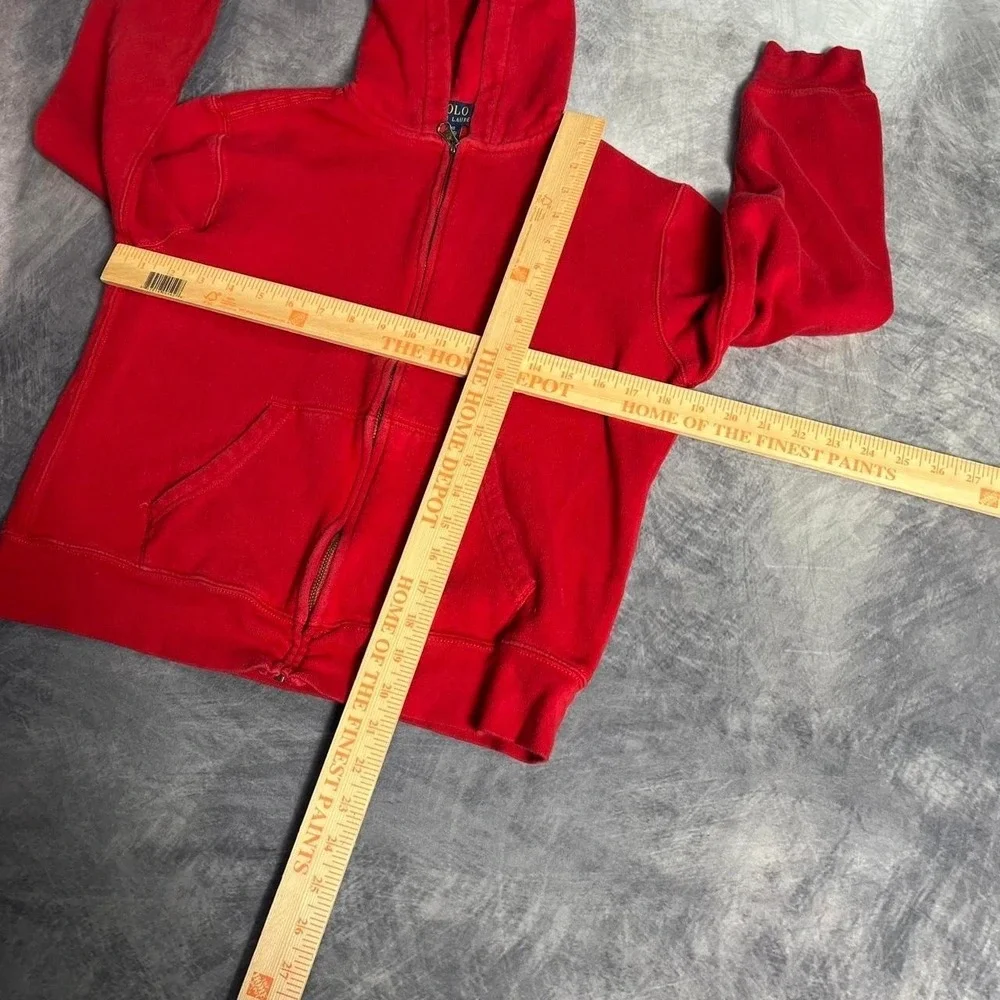 Polo Ralph Lauren Red Zip Up Hoodie